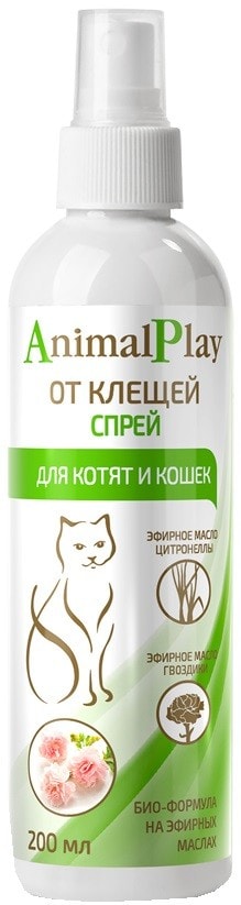 Спрей для котят и кошек Animal Play от клещей 200мл