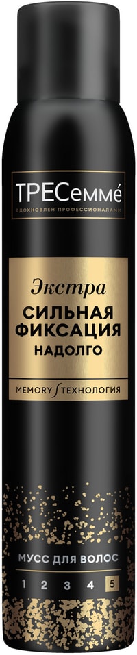Мусс для укладки волос TRESemme Egl экстра сильная фиксация 200мл 469₽