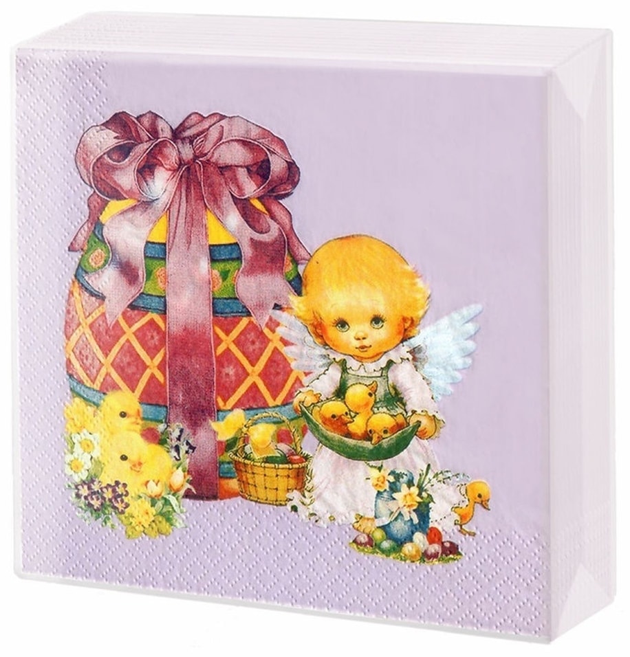 Салфетки бумажные Gratias Пасхальный ангел 3 слоя 20шт