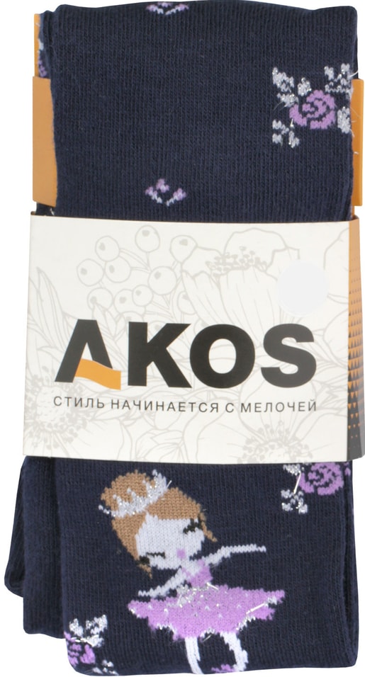 Колготки детские Akos синий р.98-104