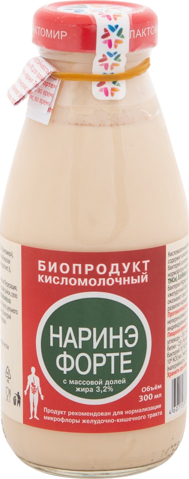 Биопродукт кисломолочный Лактомир Наринэ Форте 3.2% 300мл от Vprok.ru