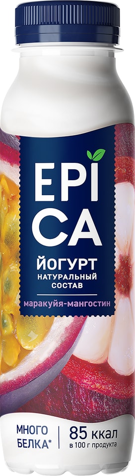 Йогурт питьевой Epica Маракуйя-Мангостин 2.5% 260 г