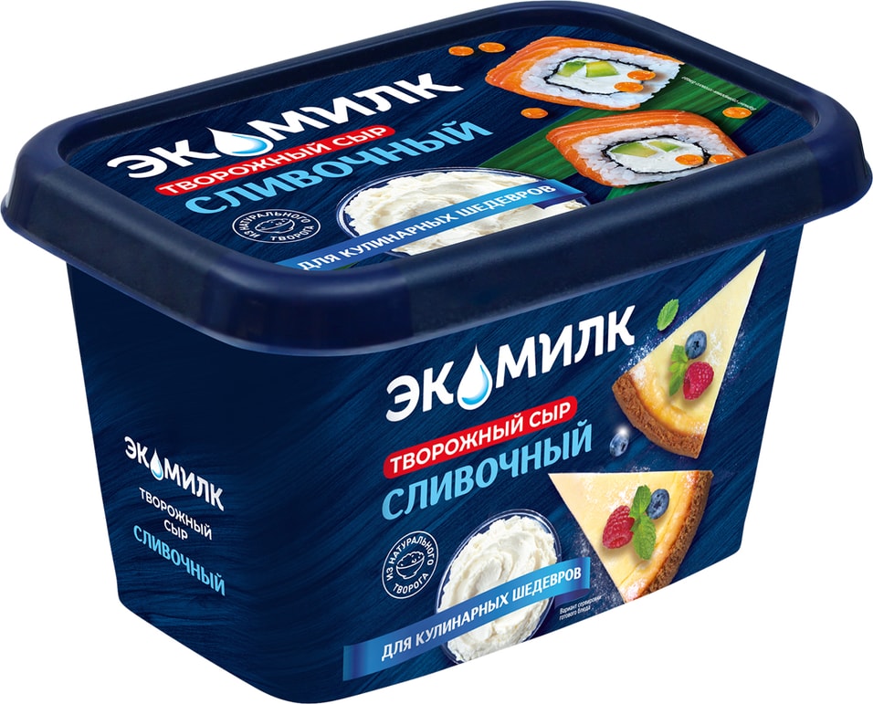 Сыр творожный Экомилк 60 400г - Vprokru Перекрёсток 329₽