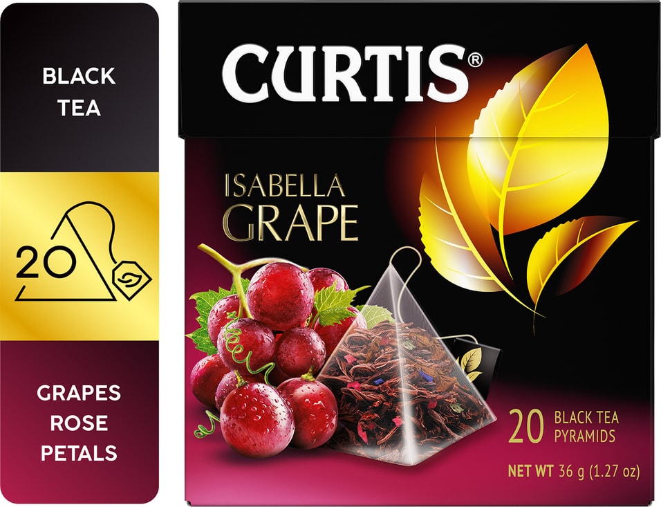 Чай черный Curtis Isabella Grape 20*1.8г