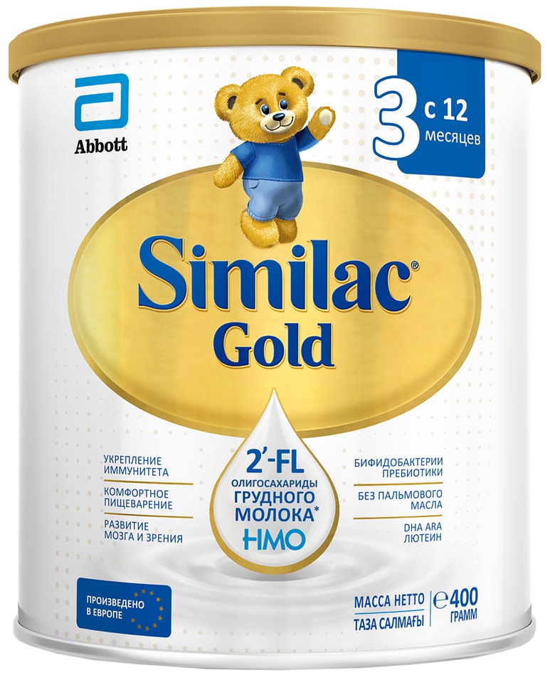 Смесь Similac Gold 3 молочная с 12 месяцев 400г 769₽
