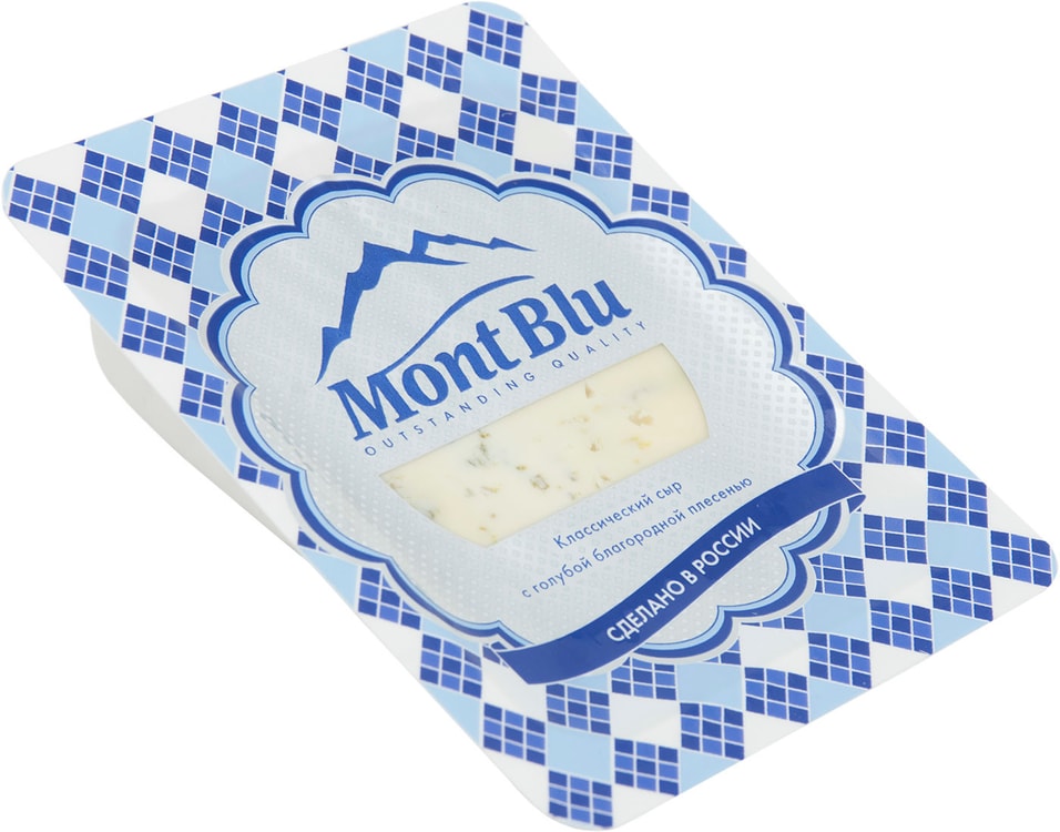 Сыр Mont Blu с голубой благородной плесенью 50% 100г
