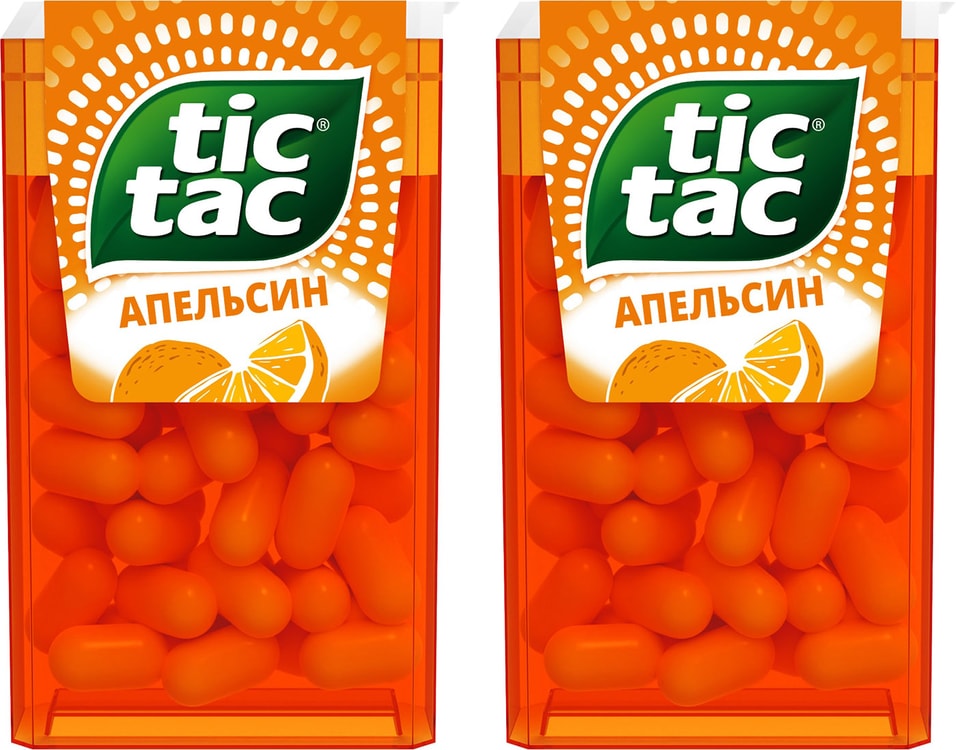 Драже Tic-Tac Апельсин 16г (упаковка 2 шт.)