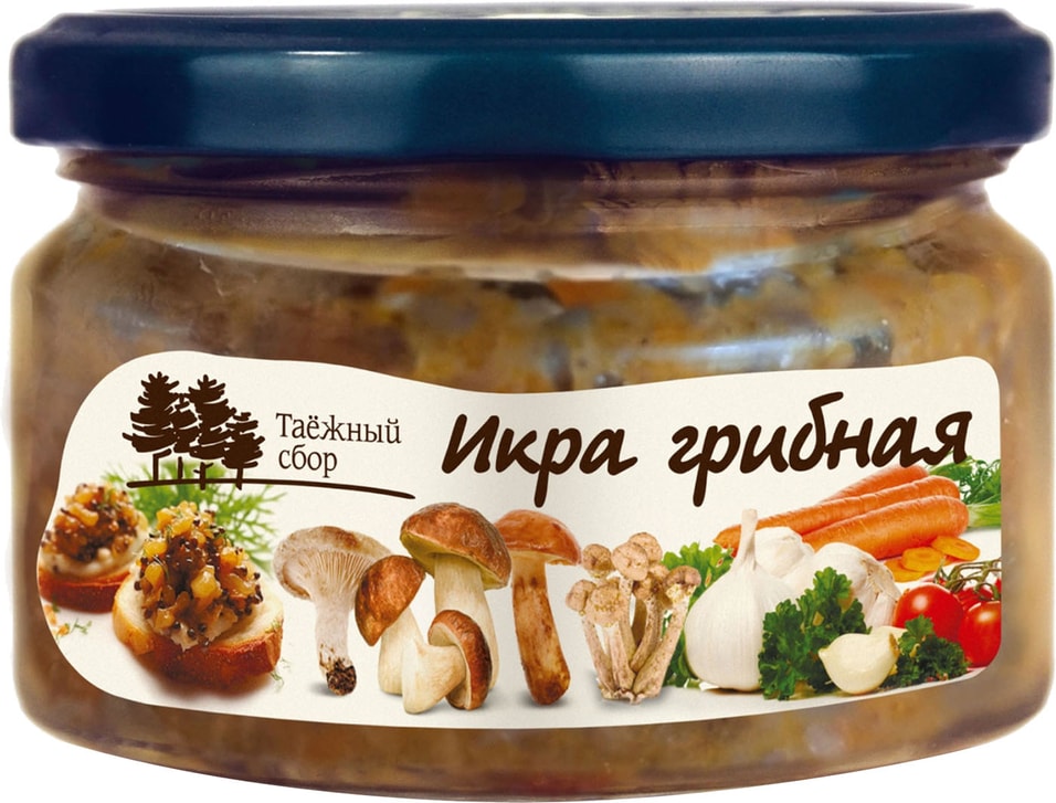 Икра Кедровый Бор Грибная 200г - Vprokru Перекрёсток 210₽