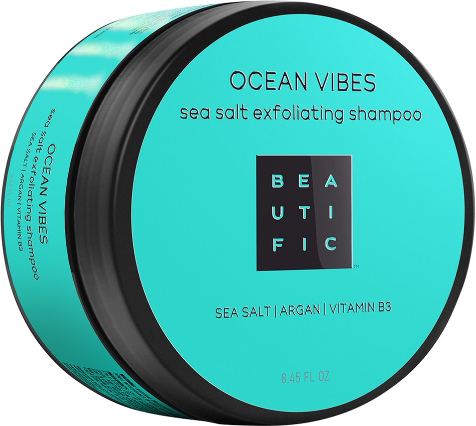 Скраб для волос и скальпа Beautific Ocean Vibes пенящийся 250мл