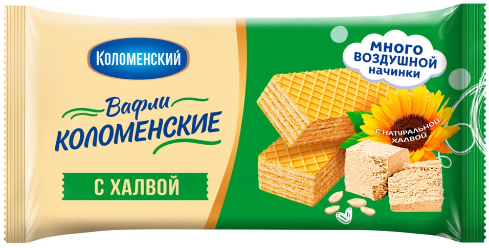 Вафли Коломенское с халвой 200г - Vprokru Перекрёсток 93₽