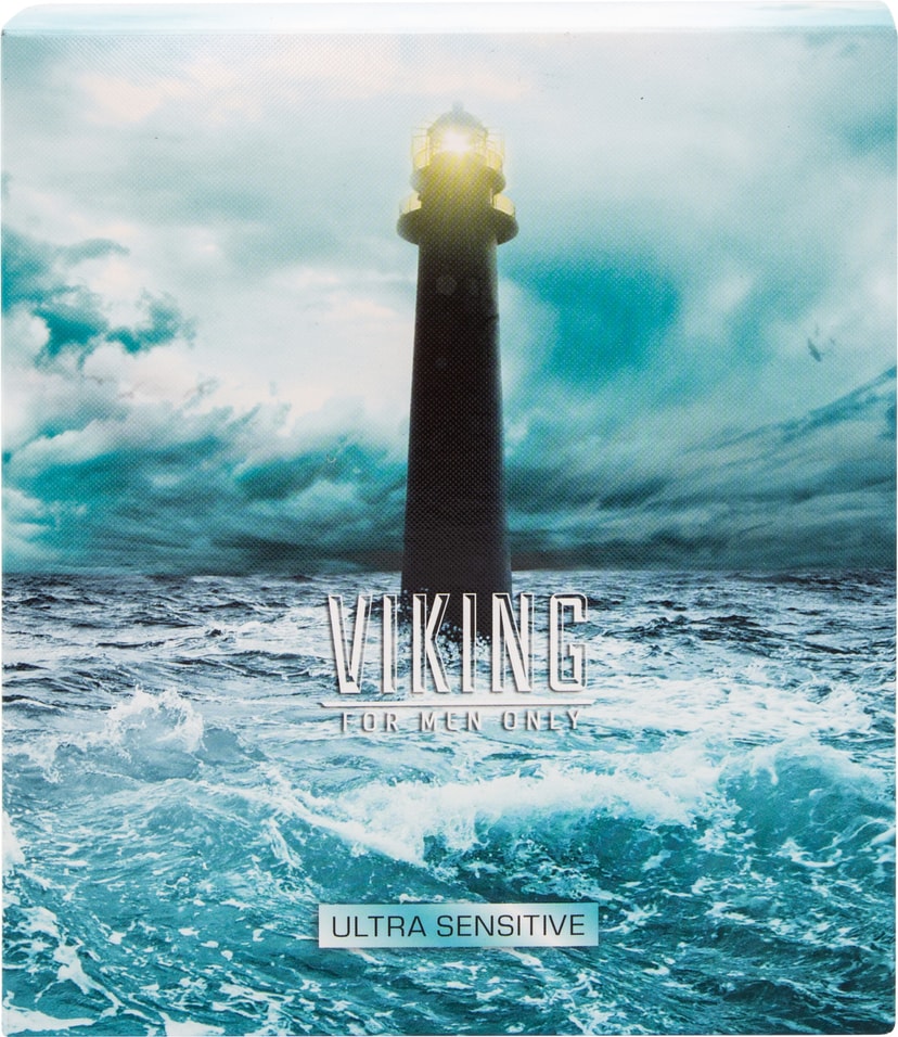 Подарочный набор Viking Ultra sensitive Шампунь-гель Ultra Sensitive 300мл Крем для бритья 75мл Крем после бритья 75мл