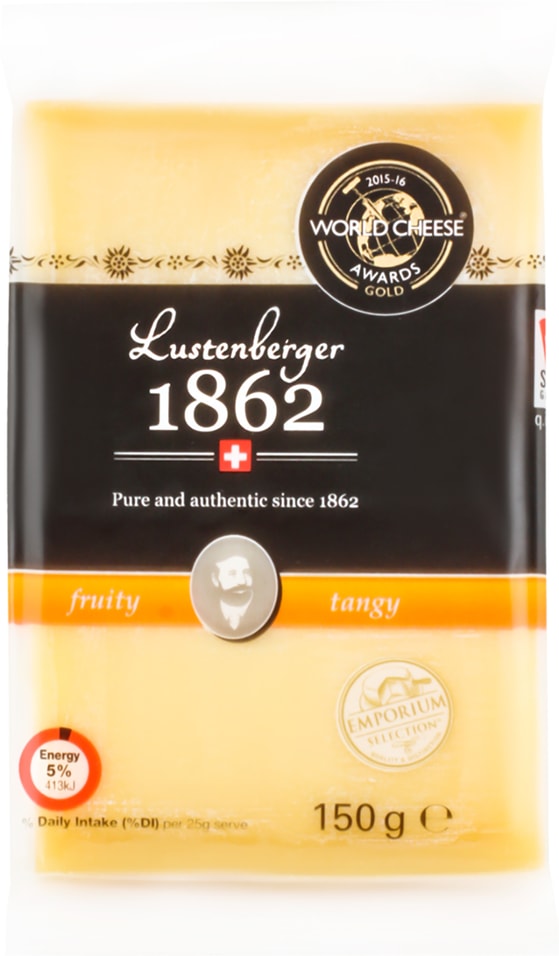 Сыр Lustenberger 1862 фруктово-пряный полутвердый 50% 150г