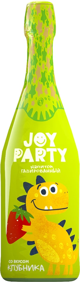 Напиток газированный Joy Party Клубника 0.75л