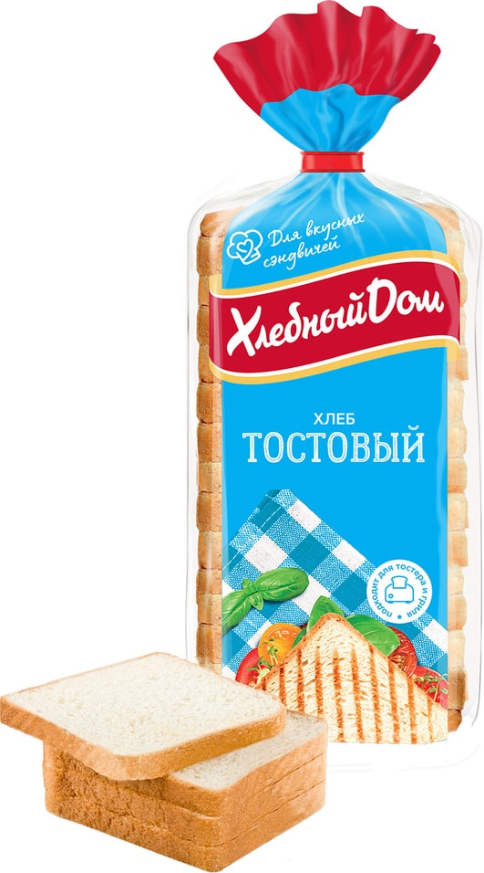 Хлеб Хлебный Дом Тостовый нарезка 500г от Vprok.ru