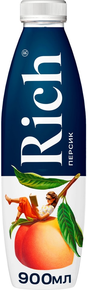 Нектар Rich Персик 900мл - Vprok.ru Перекрёсток