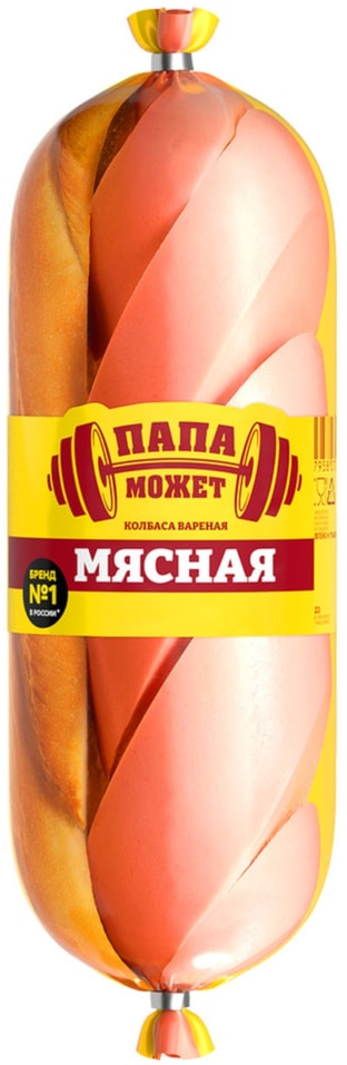 Колбаса Папа может Мясная вареная 500г. Закажите онлайн!