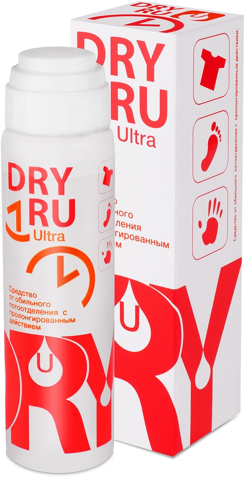 Средство Dry Ru Ultra от обильного потоотделения с пролонгированным действием 50мл