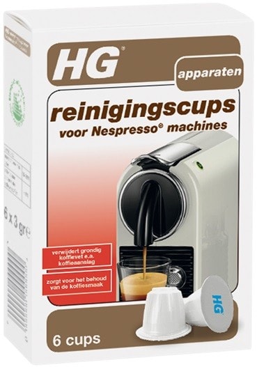 Капсулы HG Nespresso для очистки кофемашин 6шт