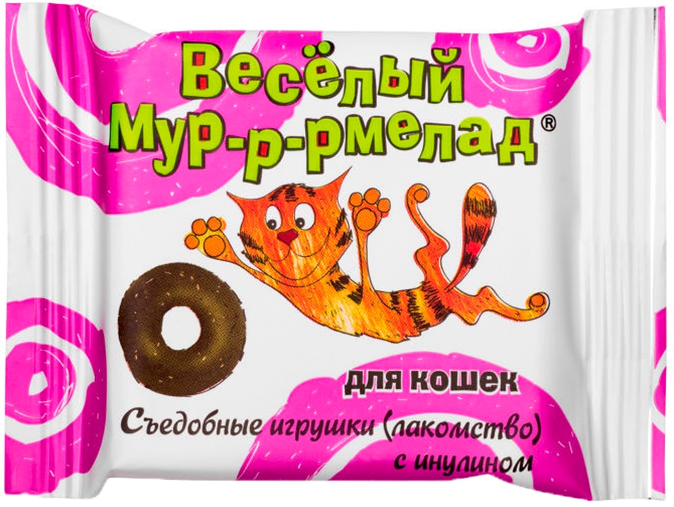 Лакомство для кошек Veda Веселый Мур-р-рмелад съедобные игрушки с инулином