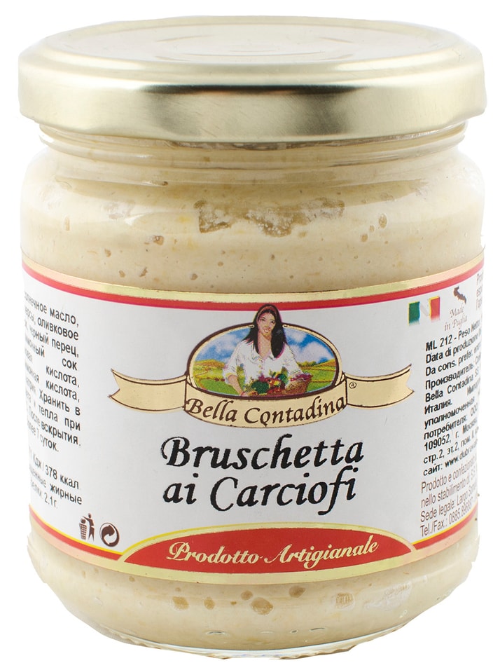 Паста Bella Contadina Брускетта с артишоками 190г