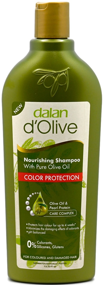 Шампунь для волос Dalan D Olive Защита цвета для окрашенных и поврежденных волос Оливковое масло 400мл