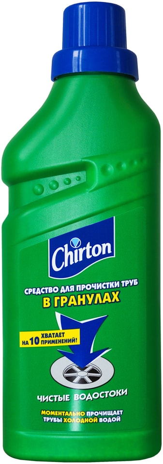 Средство для устранения канализационных засоров Chirton в гранулах