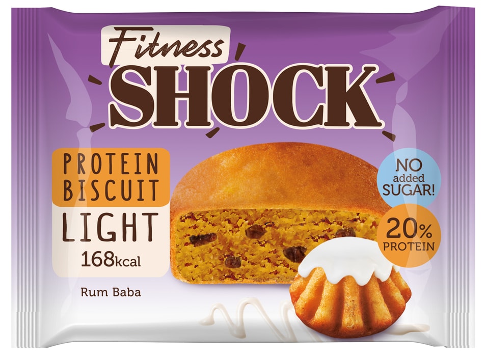 Пирожное FitnesShock неглазированное Ром-баба 40г