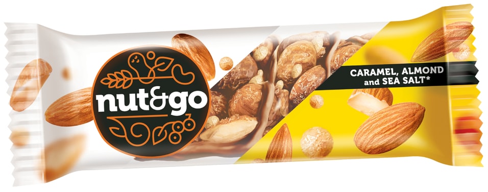 Батончик Nut&Go миндальный 34г - Vprok.ru Перекрёсток