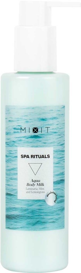 Молочко для тела MiXiT Spa Rituals Aqua Body Milk Увлажняющее с экстрактами ламинарии и мяты 200мл от Vprok.ru