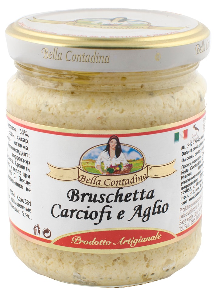 Паста Bella Contadina Брускетта с артишоками и чесноком 190г