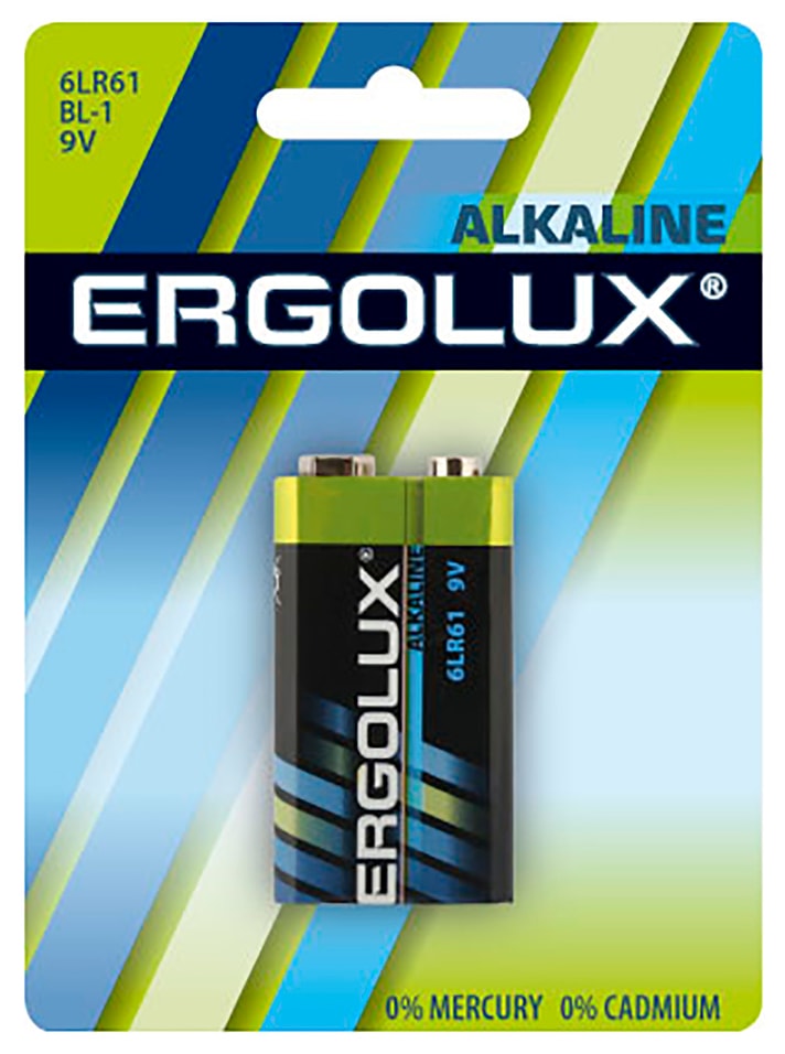 Батарейка Ergolux 9V
