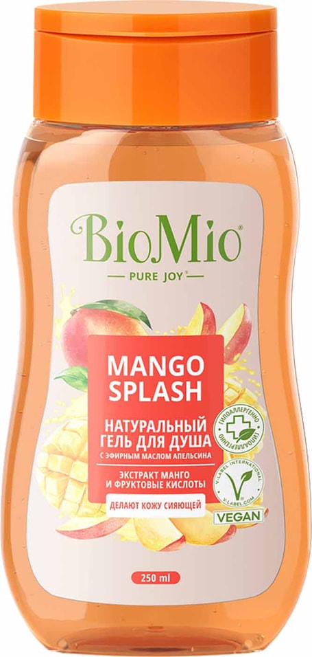 Гель для душа BioMio Bio shower gel манго 250мл