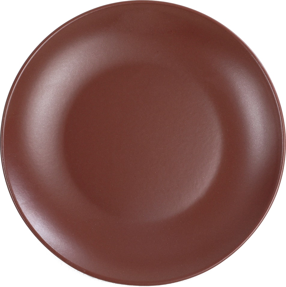 Тарелка Keramika Alfa Десертная шоколад 21см