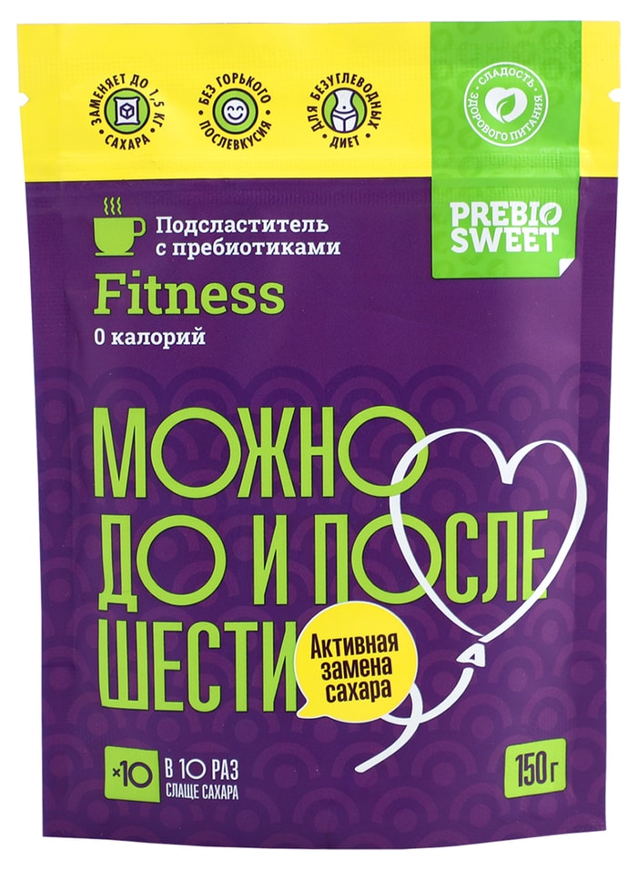 Подсластитель PrebioSweet Fitness столовый 150г 199₽