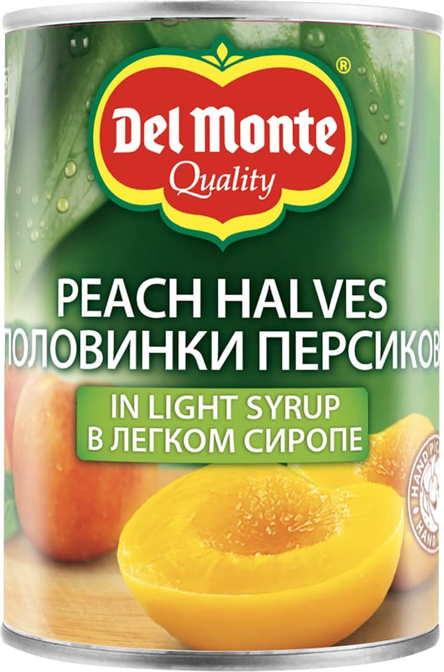 Персики Del Monte Половинки в сиропе 420гс доставкой!