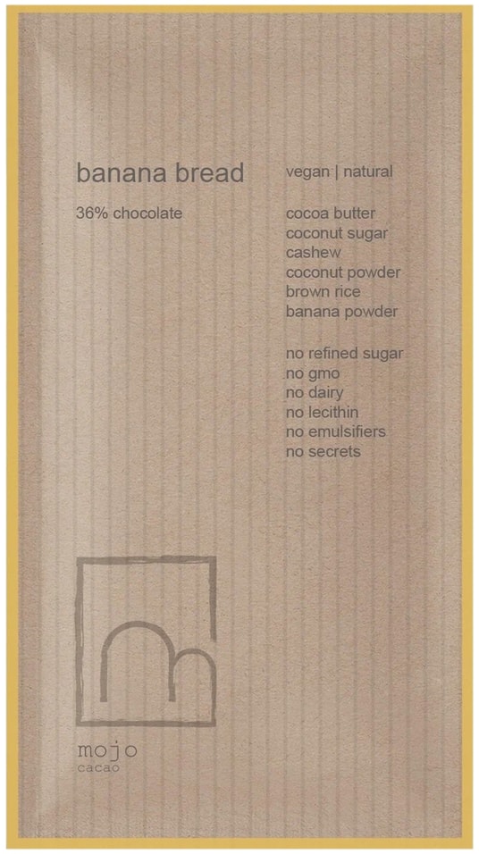 Шоколад Mojo Cacao Banana Bread 36% 20г