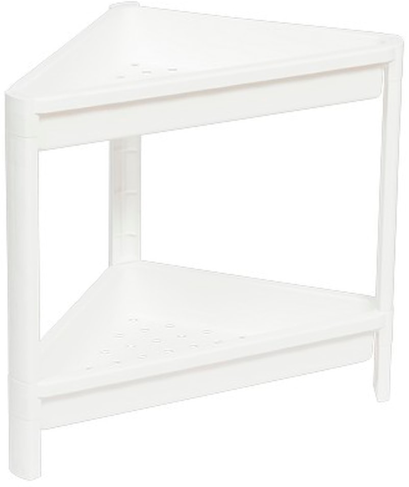 Этажерка Violet Vikea угловая 2-х ярусная белая 371₽