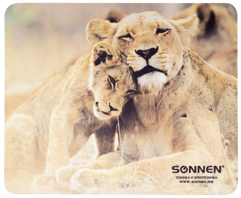 Коврик для мыши Sonnen Lions резина+ткань 22*18*0.3см
