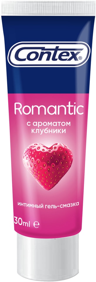 Гель-смазка Contex Romantic с ароматом клубники 30мл