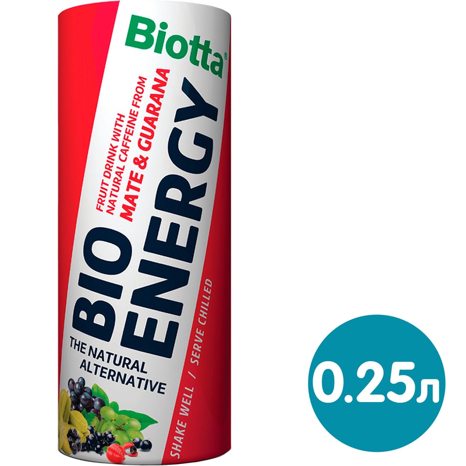 Напиток сокосодержащий Biotta БИО-Энергия 250мл