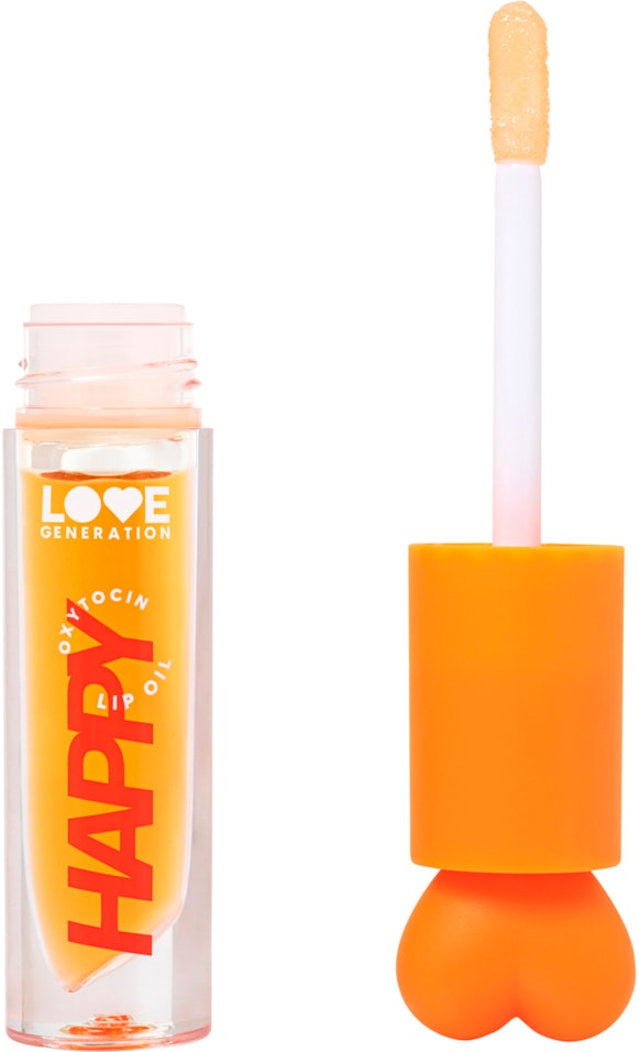 Масло для губ Love Generation Be happy Прозрачно-оранжевый Тон 03 162₽