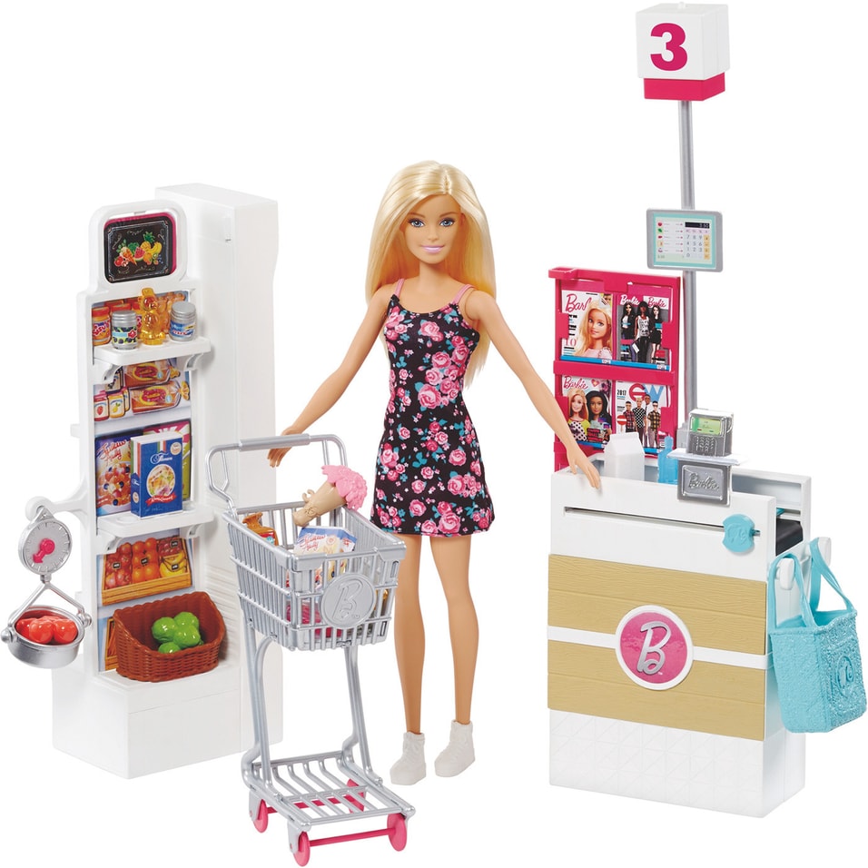 Набор игровой Barbie Супермаркет