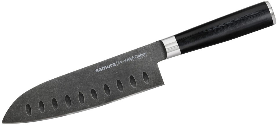 Нож Samura Mo-V Stonewash Сантоку 180мм от Vprok.ru