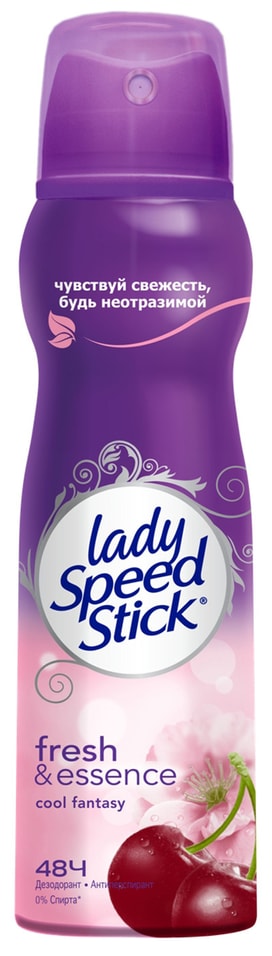 Дезодорант антиперспирант Lady Speed Stick Fresh & Essence Cool Fantasy Цветок Вишни 150мл