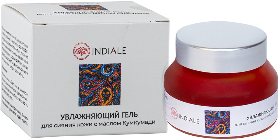 Гель Indiale Увлажняющий для сияния кожи с маслом Кумкумади 50г от Vprok.ru
