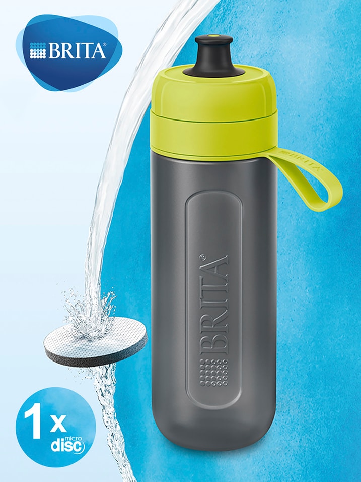 Фильтр-бутылка для воды Brita Fill&Go Active цвет лайм 600мл от Vprok.ru