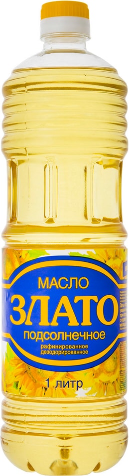 Масло подсолнечное Злато 1л от Vprok.ru