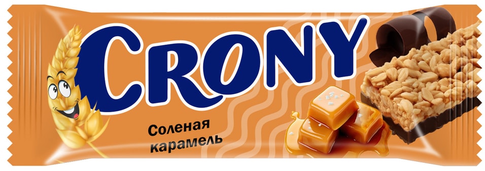Батончик-мюсли Crony Соленая карамель 50гс доставкой!