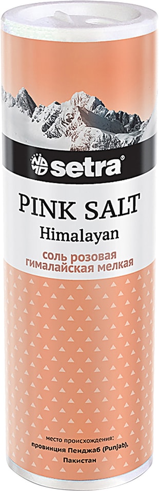Соль Setra Розовая гималайская 250г