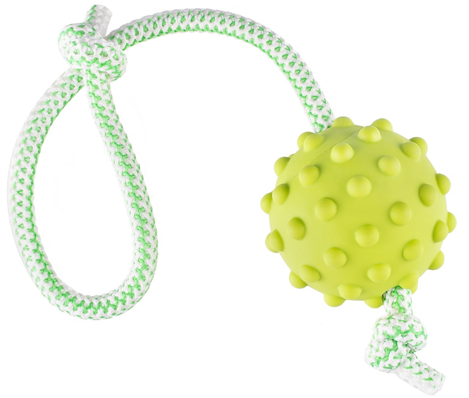 Игрушка для животных Fancy Pets Мяч на веревке мяч 7.3см веревка 30см